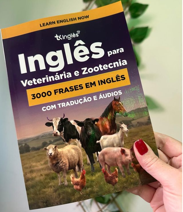 Capa do livro Inglês para Veterinária e Zootecnia: 3000 frases